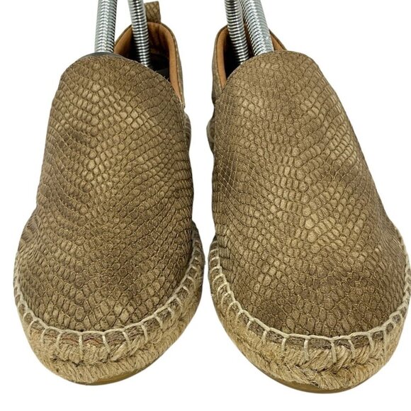 Maypol Espadrille Flats US Size 8 EUR 38 Tan Slip On Shoes Casual Made in Spain - Picture 2 of 10